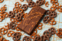 Viral Dodo Dubai Golden Caramel Milk Chocolate Pretzel Melt Ultimate Chocolate Bar Experience