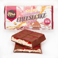 Viral Dubai Strawberry Cheesecake Fantasy Ultimate Chocolate Bar Experience